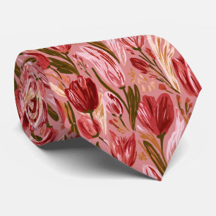 Tulpen-Druck Trauzeuge Hochzeit Krawatte