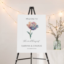 Tulpen-Eleganz in Rosa und Lila - Florales Willkom