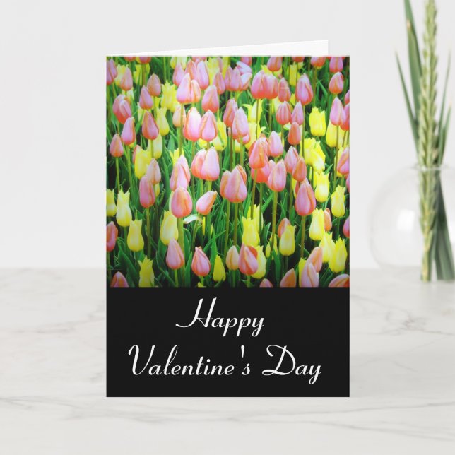 Tulpen Feiertagskarte (Vorderseite)