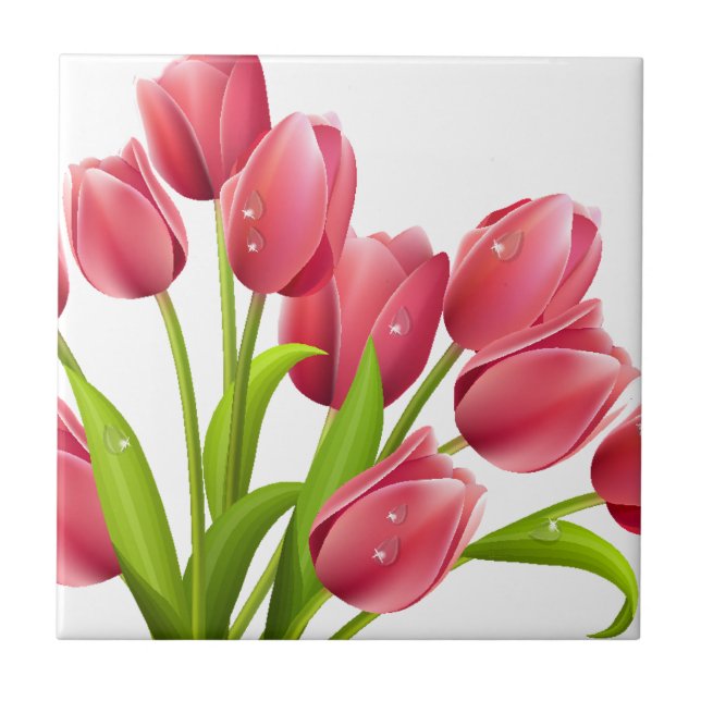 Tulpen Fliese (Vorderseite)