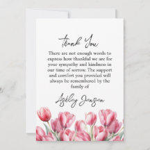 Tulpen-Foto-Beileid-Dankeskarten