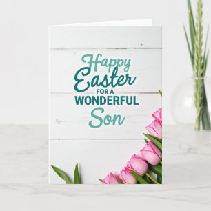 Tulpen Frohe Ostern Sohn Karte