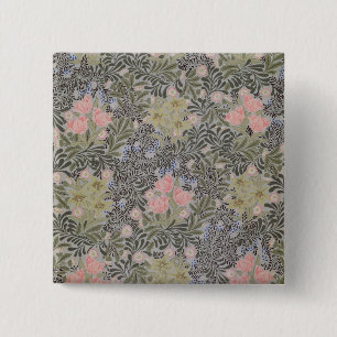 Tulpen, Gänseblümchen und Geißblatt Button