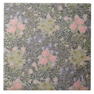 Tulpen, Gänseblümchen und Geißblatt Fliese