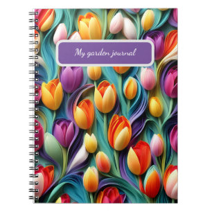 Tulpen Garden Journal Notizblock