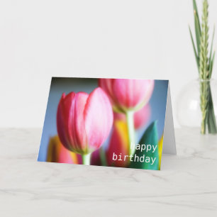 Tulpen • Geburtstags-Gruß-Karte Karte