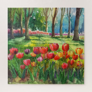Tulpen im Park Puzzle