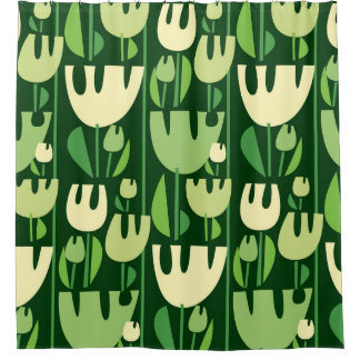 Tulpen im skandinavischen Stil Muster Duschvorhang