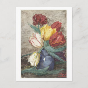Tulpen in einer Vase ( Sientje Mesdag-van Houten. Postkarte