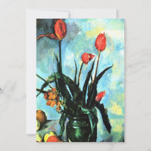 Tulpen in einer Vase von Paul Cezanne, Vintage Art