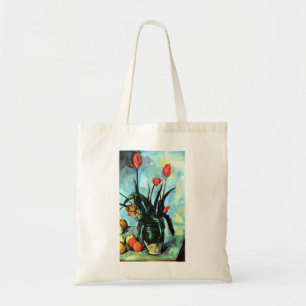Tulpen in einer Vase von Paul Cezanne, Vintage Art Tragetasche