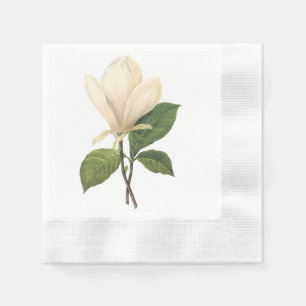 Tulpen-Magnolie (Magnolia soulangiana) von Redouté Serviette