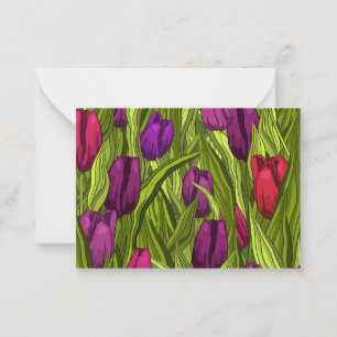 Tulpen Mitteilungskarte