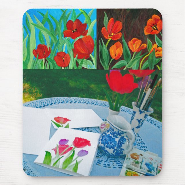 Tulpen Mousepad (Vorne)