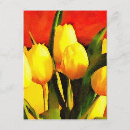 Tulpen (Ölfarbe) Postkarte