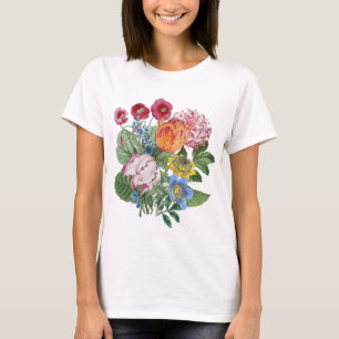 Tulpen-Pfingstrosen-Blumenstrauß T-Shirt