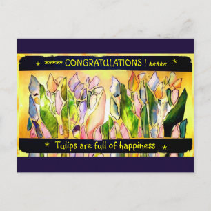 Tulpen-Platz Gratulations-Postkarten Postkarte