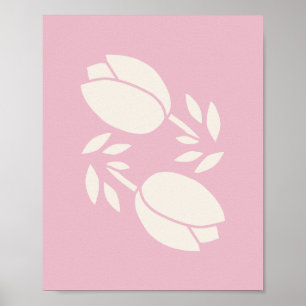 Tulpen Rosa Poster