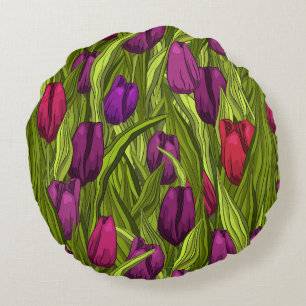 Tulpen Rundes Kissen