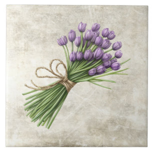 Tulpen Rustikale Florale Falsche Keramikfliese
