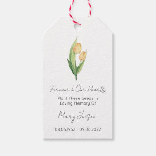 Tulpen-Samenpaket-Trauer-Geschenkanhänger Geschenkanhänger