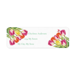 Tulpen & Schmetterling Weiße Brautparty
