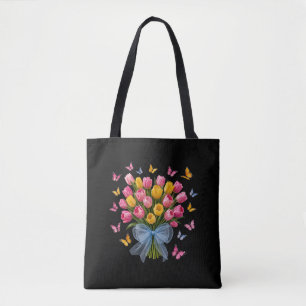 Tulpen & Schmetterlinge-Tasche