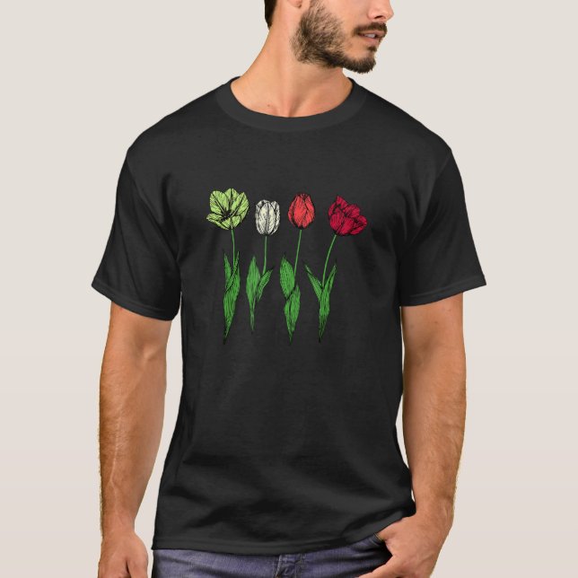 Tulpen Sortiment Garten  Gärtner Gartenarbeit Blum T-Shirt (Vorderseite)