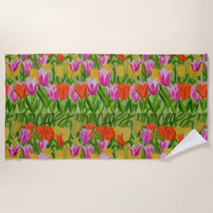 Tulpen Strandtuch