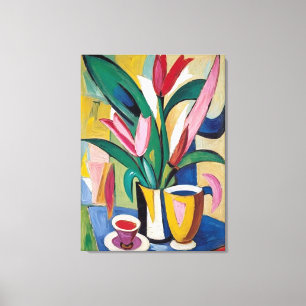 Tulpen-Tempel Paneel #3 Leinwanddruck