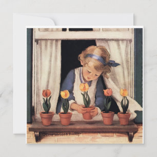 Tulpen topfen von Jessie Willcox Smith Einladung