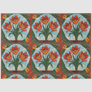 Tulpen Trendige Schöne Sammlung Seidenpapier