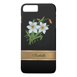 Tulpen und Narzissen Gold Personalisierter Name Case-Mate iPhone Hülle