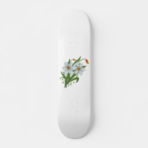 Tulpen und Osterglocken Blumen Skateboard