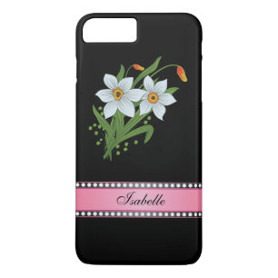 Tulpen und Osterglocken Rosa Personalisierter Name Case-Mate iPhone Hülle