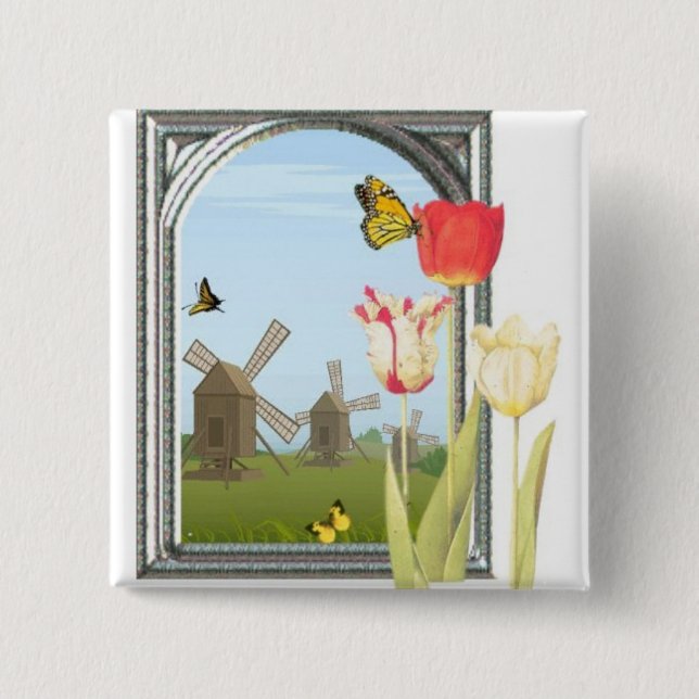 Tulpen von Amsterdam Button (Vorderseite)