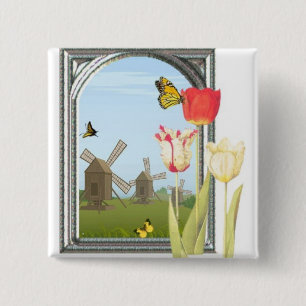 Tulpen von Amsterdam Button