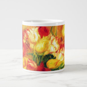 Tulpen von Pierre Renoir, Vintage-Impressionismus- Jumbo-Tasse