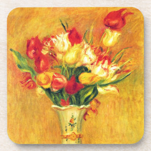 Tulpen von Pierre Renoir, Vintage-Impressionismus- Untersetzer