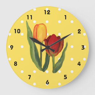 Tulpen Wanduhr