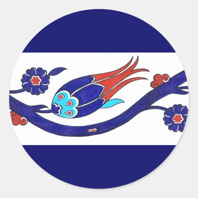 Tulpenaufkleber Runder Aufkleber (Vorderseite)