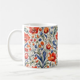 Tulpenblüher WC Musterdesign Kaffeetasse