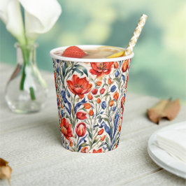 Tulpenblüher WC-Musterdesign Pappbecher