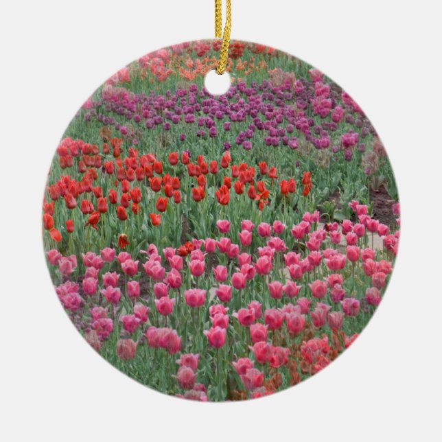 Tulpenfeld Keramik Ornament (Vorne)