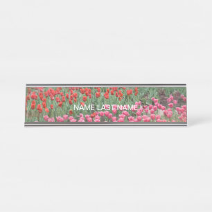 Tulpenfeld Schreibtischnamensplakette