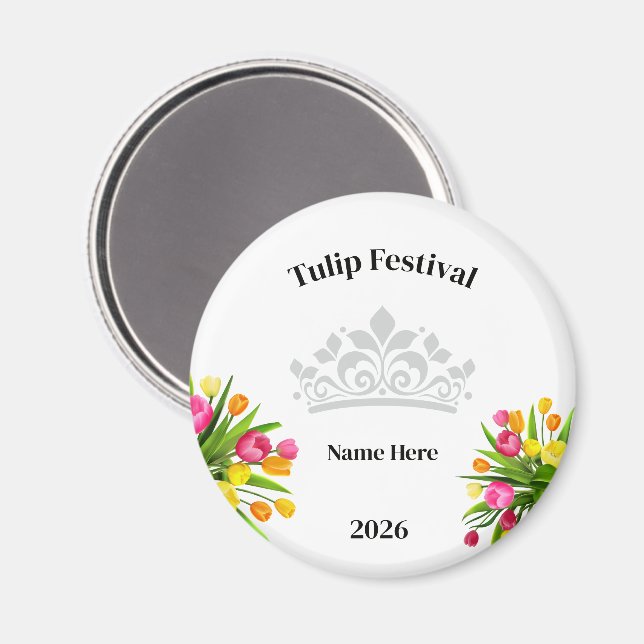 Tulpenfest  magnet (Vorderseite/Rückseite)