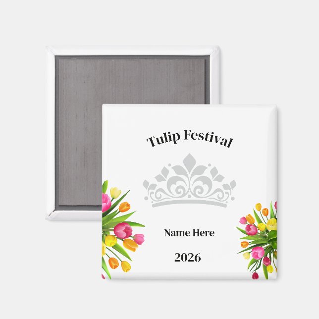 Tulpenfest  magnet (Vorderseite/Rückseite)