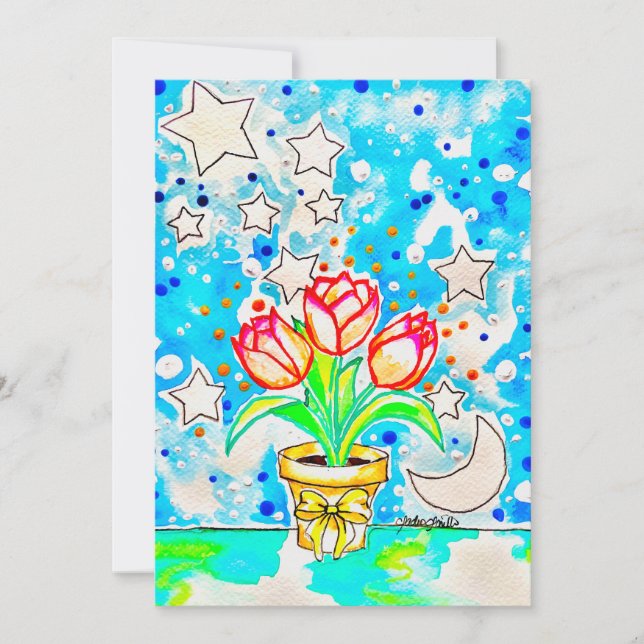 Tulpenkunst Einladung (Vorderseite)