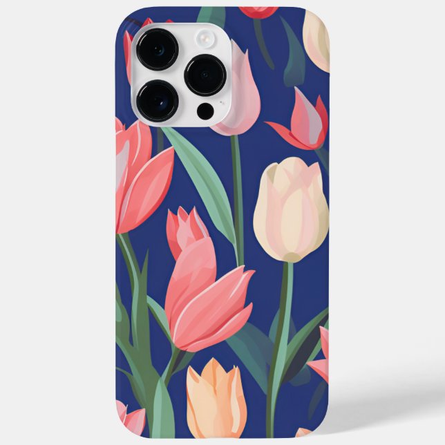 Tulpenmuster Case-Mate iPhone Hülle (Rückseite)
