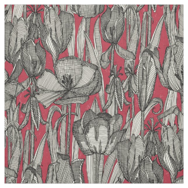 Tulpenverfall Stoff (Muster)